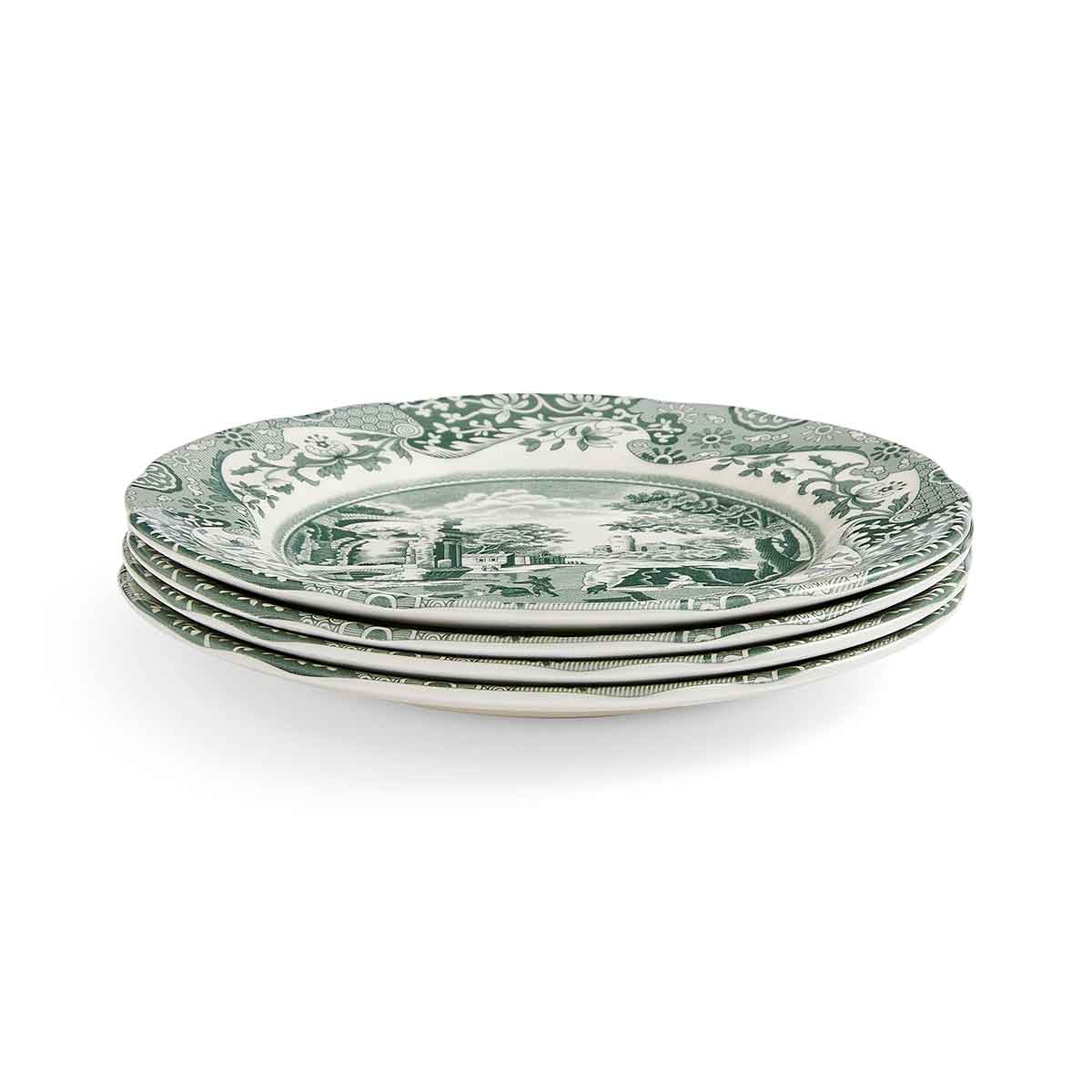 Heritage Green Italian Set of 4 Tea Plates image number null